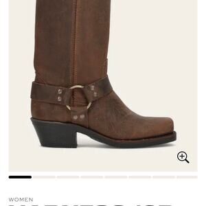 Frye brown leather harness boots 6.5